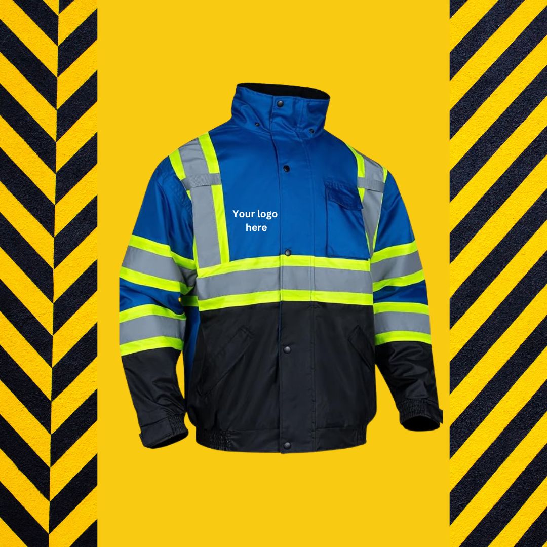 Custom Blue Safety Jacket