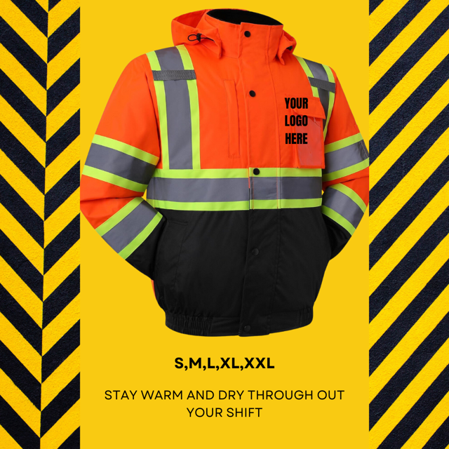 Custom Orange Safety Jacket