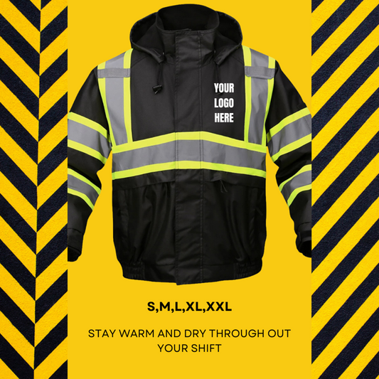 Custom Black Safety Jacket